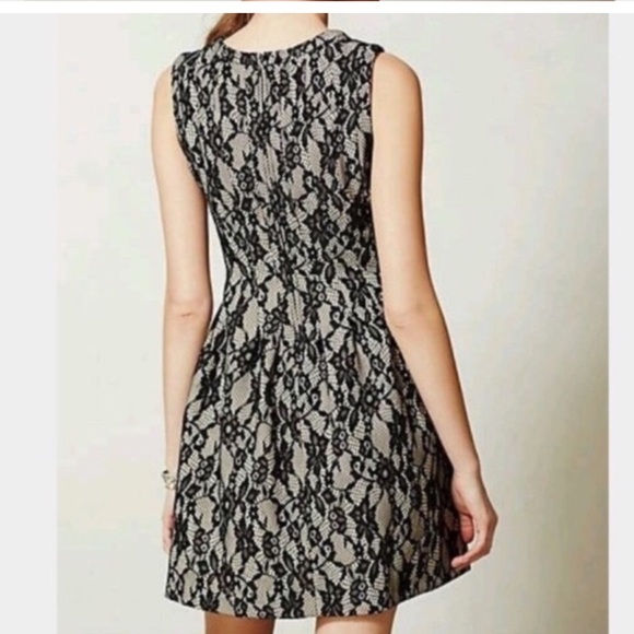 🆕️ Anthropologie HD Black Lace Dress - Fit and Flare Style. NWT - Picture 14 of 14